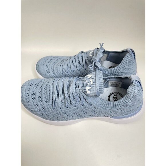 Free People Blue APL Techloom Wave Trainers Sneakers Knit Size EU 36.5 US 6.5 - Picture 1 of 5
